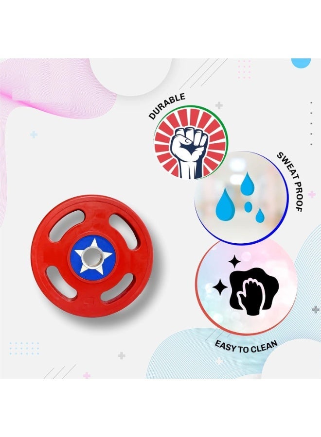 طارات أمريكا أحمر وزن 5 كجم(فتحة 51 مم/2قطعة) - Image 3